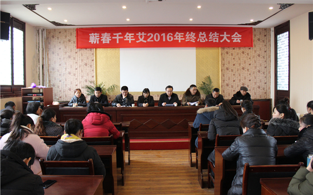 千年艾召开2016年终总结大会